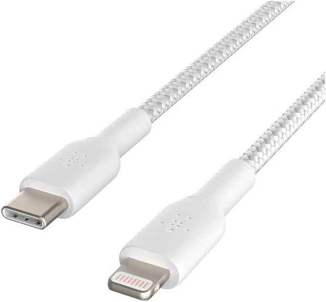 Nylon Braided USB C to Lightning Cable 6.6ft/2M