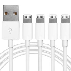 4Pack Lightning to USB Charging Cable Cord