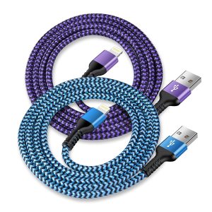 Lightning Charging Cable, Braided Cord for Fast Charging and Data Transfer with Wide Device Compatibility