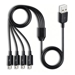 USB Splitter Charging Cable, Multi-Port Charging Adapter Cord for Connecting Multiple Devices