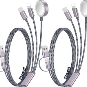 Lightning Charging Cable, Durable Cord for Smartphones, Tablets, Earbuds and Portable Devices