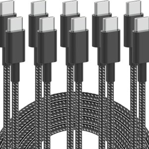 Braided USB-C Charging Cable, Durable Type C Cord for Fast Charging and Data Transfer